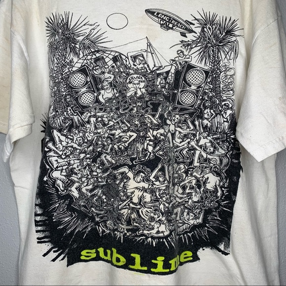 Men’s Sublime Skunk Records T-Shirt Size Missing Measurements In Info! - Picture 2 of 11